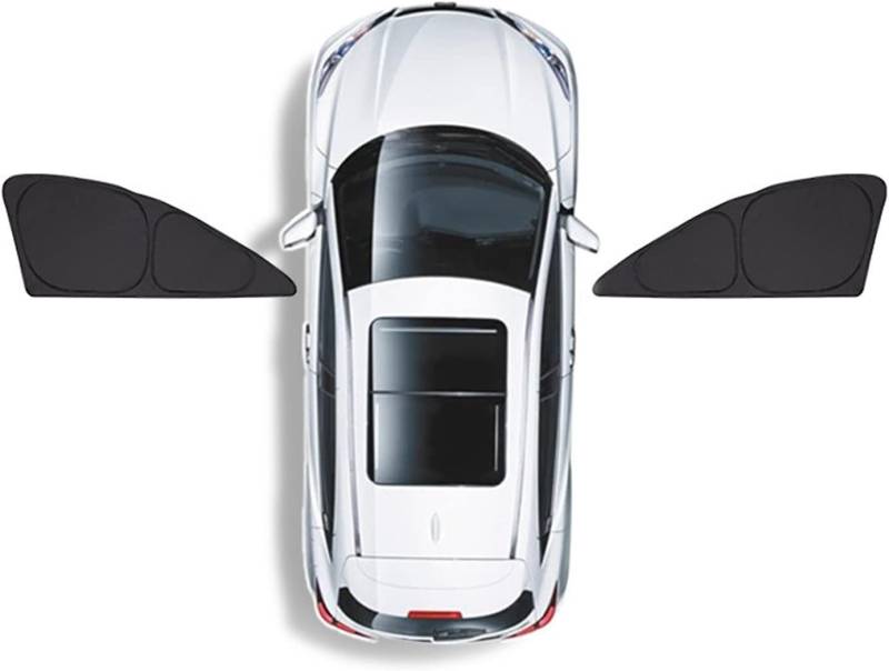 Auto Seitenfenster Sonnenschutz für VW T-ROC 2017-2022, UV-Schutz Sun Visier Seitenscheibe Sonnenblende Schutzabdeckung Faltbar Zubehör,2X Front Doors von SYPPCH