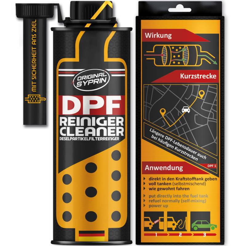 Original Syprin DPF Dieselpartikelfilter Reiniger I Additiv zur DPF Reinigung I Diesel DPF Cleaner & DPF Schutz I 300 ml von SYPRIN