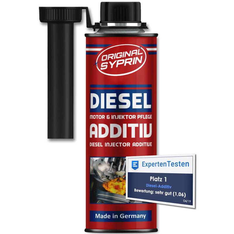 SYPRIN Original Diesel Additiv - Kraftstoffzusatz für Dieselmotoren Dieselsystem I Dieseladditiv Kraftstoffadditiv Injektoren Injektor - 250ml von SYPRIN