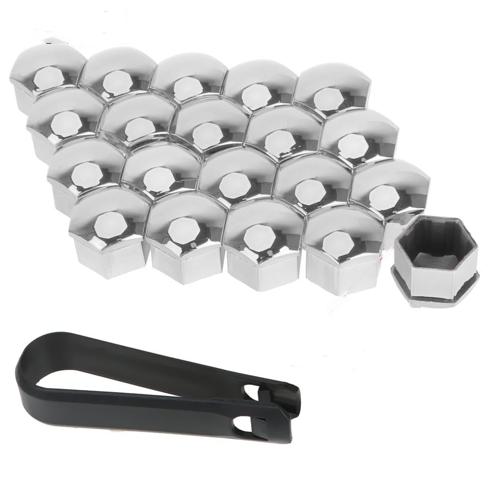 21mm Mutternabdeckungen,20 Stück Radschraubenkappen Mit Entfernung Werkzeug Sechskant-Reifen Muttern-abdeckungen Radmutterkappen Radbolzen Kappen Rad Mutter Cap Radbolzen Schutz Cover-Silber 21mm Mutternabdeckungen,20 Stück Radschraubenkappen Mit Entfernung Werkzeug Sechskant-Reifen Muttern-abdeckungen Radmutterkappen Radbolzen Kappen Rad Mutter Cap Radbolzen Schutz Cover-Silber von SYSUII