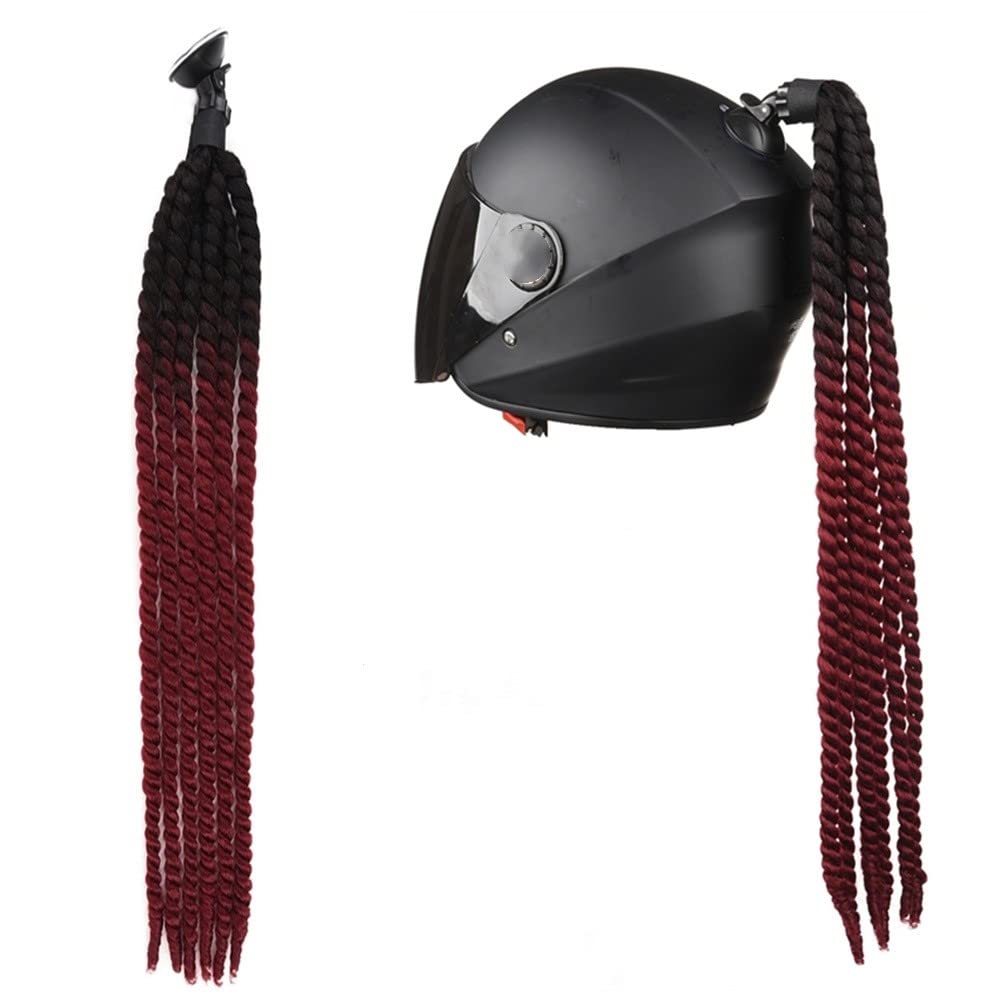 Helm-Accessoires Zöpfe,Motorrad Helm Zöpfe Gradient Helm Pferdeschwanz Helm Haar mit Saugnapf Punk Stil Motorrad Helm Pigtails Motorradhelm Braids Haarteile Motorradhelm Dekoration Zubehör Helm-Accessoires Zöpfe,Motorrad Helm Zöpfe Gradient Helm Pferdeschwanz Helm Haar mit Saugnapf Punk Stil Motorrad Helm Pigtails Motorradhelm Braids Haarteile Motorradhelm Dekoration Zubehör von SYSUII