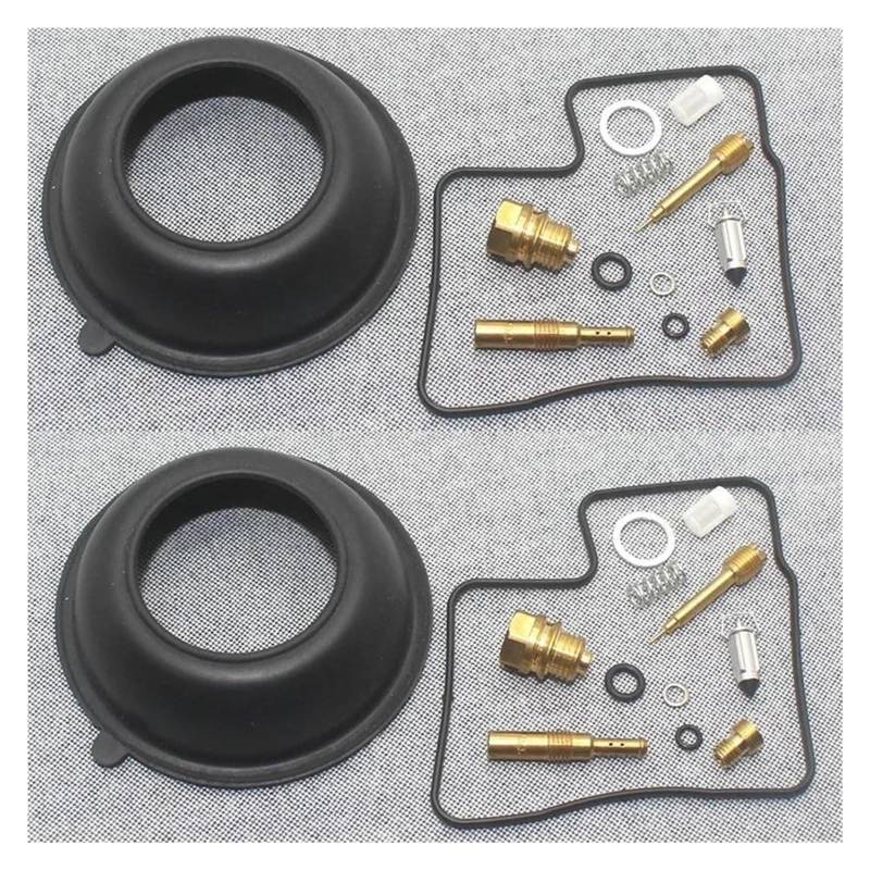 Vergaser Reparatur Satz Für XL650 V 650 XL650V Für TRANSALP 1988-2006 XL Motorrad Vergaser Reparatur Nadel Ventil Dichtung Luft Schraube Plunger Rebuild Kits(Set 2) von SYUBTGAN