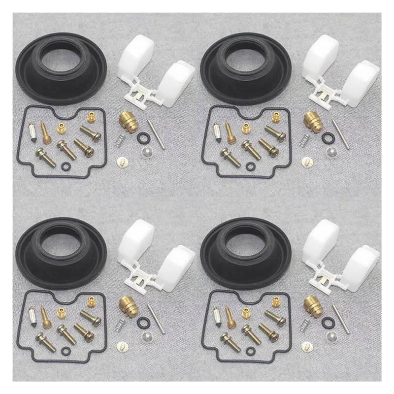 Vergaser Reparatur Satz Für Y&amaha FZS600 Für Fazer 1998-2003 FZS 600 Motorradvergaser Reparaturkolben Membran Schwimmer Carb Rebuild Kits(Set 4) von SYUBTGAN