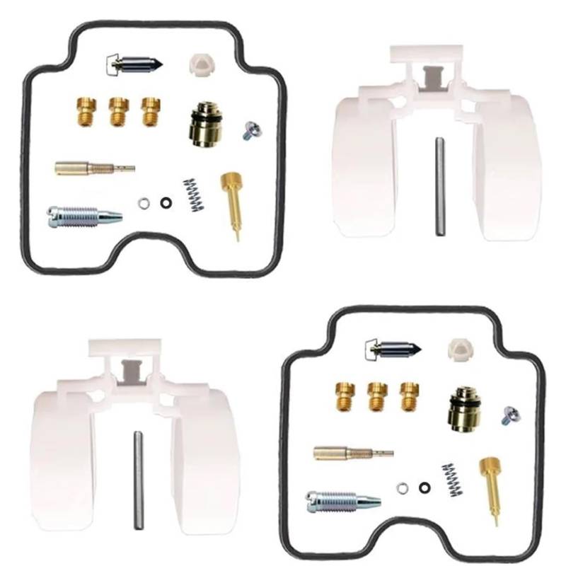 Vergaser Reparatur Satz Für Y&amaha Für Dragstar 1100 XVS1100 1999-2006 Motorradvergaser Reparatur Wiederaufbau Kolbenmembran Schwimmer Aircut Carb Kits(Set 4) von SYUBTGAN