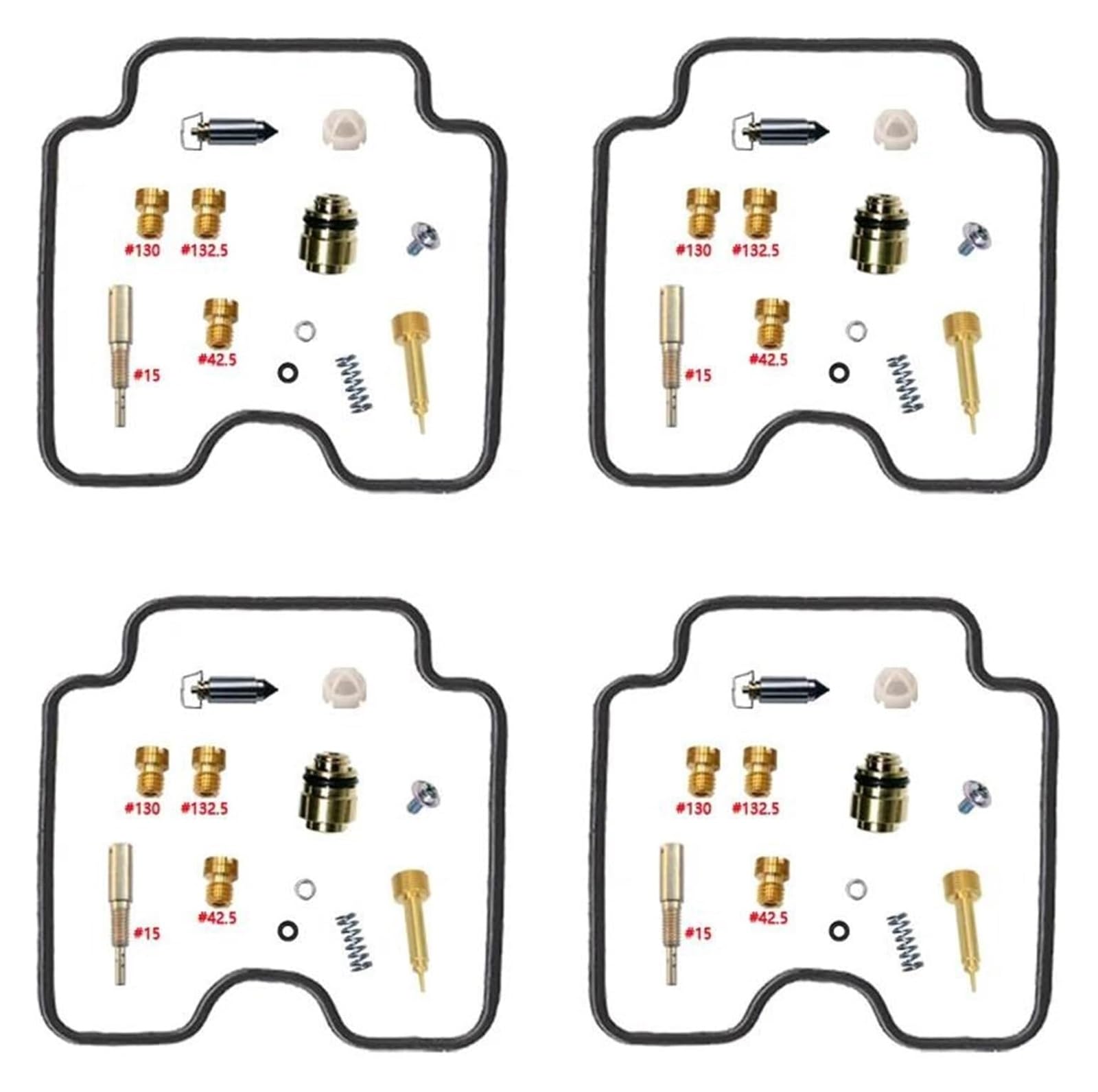 Vergaser Reparatur Satz Für Y&amaha Für FAZER FZS1000 FZS 1000 FZ-1 2001-2005 Motorrad-Vergaser-Vergaser-Reparatur Schwimmer-Drosselklappen-Membran-Ersatz(Color 2) von SYUBTGAN