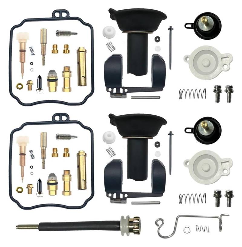 Vergaser Reparatur Satz Für Y&amaha Für V-Star Für DRAGSTAR XVS650 Motorradvergaser Reparatur Wiederaufbau Schwimmermembran Aircut Drosselschraubenteile(Color 6) von SYUBTGAN