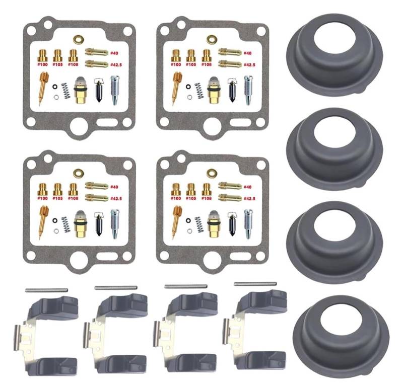 Vergaser Reparatur Satz Für Y&amaha XJ 900 XJ900 XJ900F 1986-1992 Motorradvergaser Reparatur Membran Schwimmerteile Carb Rebuild Kits von SYUBTGAN