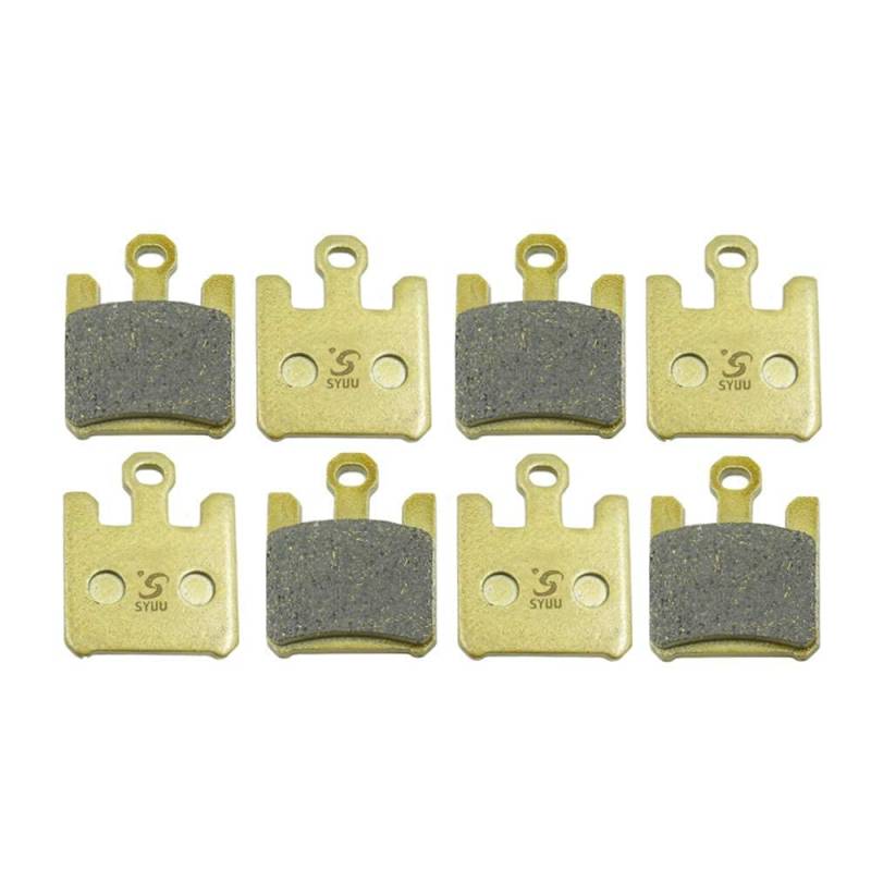 S SYUU Kupferfaser Motorrad Bremsbeläge Vorne kompatibel mit Kawasaki ZX6R ZX6RR 03-06 ZX10R 04-07 ZX12R 04-06 VN1600 05-08 F369F von S SYUU