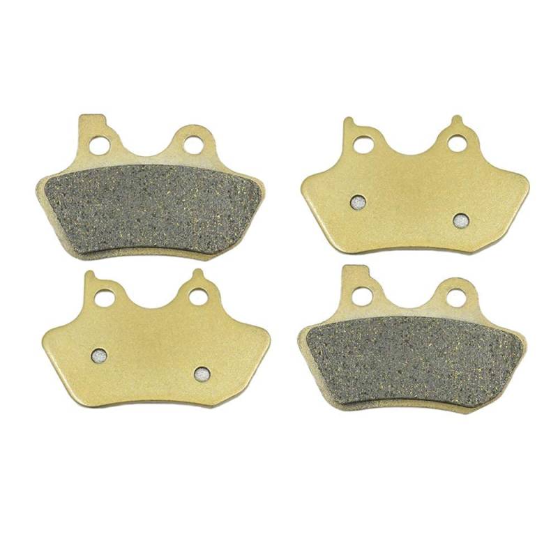 S SYUU Kupferfaser Motorrad Bremsbeläge Vorne Hinten kompatibel mit Harley Davidson Dyna FXDWG/FXDWGi Wide Glide 2000-2007 FXDBi Street Bob 2006-2007 FA400F FA400R von S SYUU