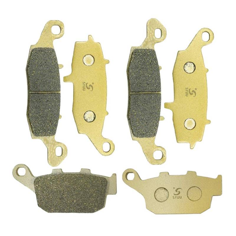S SYUU Kupferfaser Motorrad Bremsbeläge Vorne Hinten kompatibel mit Suzuki SFV 650 K9/L0/L1 Gladius 2009 2010 2011 2012 2013 2014 2015 SV 650 2016 2017 FA229F FA231F FA496R von S SYUU