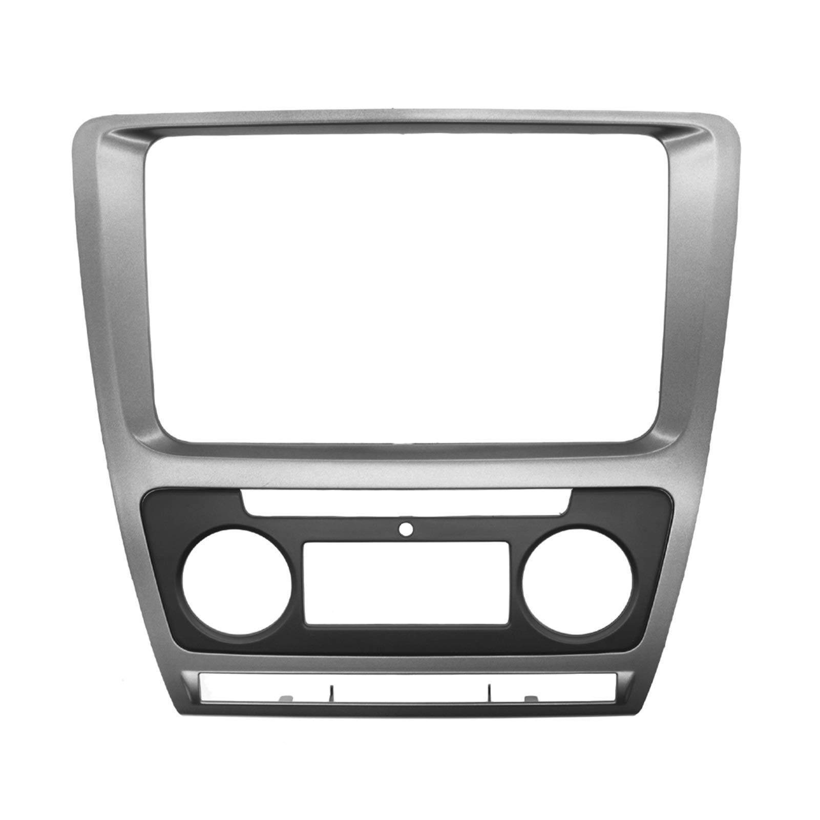 SZDGJ Radio Panel Rahmen Audio Stereo DVD CD Panel Montage Installation Dash Kit Trim Rahmen Adapter Konsole, for Skoda, for Octavia, 2010-2013 Radiofaszie(Size:Auto AC) von SZDGJ