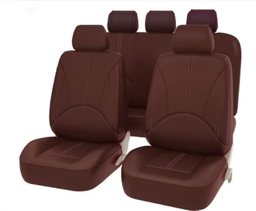 Auto Leder Sitzbezüge für Suzuki Swift 2011-2018 2019 2020 2021 2022 2023 2024 2025, 9pcs Allwetter Wasserdicht Atmungsaktiv Rutschfester Sitzschoner Set Schonbezüge,Coffee Auto Leder Sitzbezüge für Suzuki Swift 2011-2018 2019 2020 2021 2022 2023 2024 2025, 9pcs Allwetter Wasserdicht Atmungsaktiv Rutschfester Sitzschoner Set Schonbezüge,Coffee von SZFCL