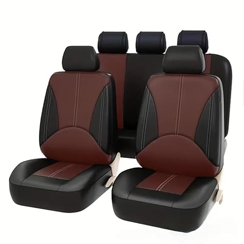 SZFCL Auto Leder Sitzbezüge für Dacia Solenza/Spring Electric 2000-2019 2020 2021 2022 2023 2024 2025, 9pcs Allwetter Wasserdicht Atmungsaktiv Rutschfester Sitzschoner Set Schonbezüge SZFCL Auto Leder Sitzbezüge für Dacia Solenza/Spring Electric 2000-2019 2020 2021 2022 2023 2024 2025, 9pcs Allwetter Wasserdicht Atmungsaktiv Rutschfester Sitzschoner Set Schonbezüge von SZFCL
