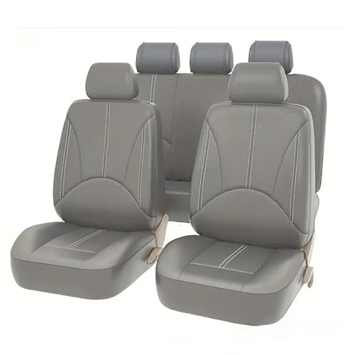 SZFCL Auto Leder Sitzbezüge für Ford Ranger 2000 2001 2002 2003 2004 2005-2021 2022 2023 2024 2025, 9pcs Allwetter Wasserdicht Atmungsaktiv Rutschfester Sitzschoner Set Schonbezüge,Grey SZFCL Auto Leder Sitzbezüge für Ford Ranger 2000 2001 2002 2003 2004 2005-2021 2022 2023 2024 2025, 9pcs Allwetter Wasserdicht Atmungsaktiv Rutschfester Sitzschoner Set Schonbezüge,Grey von SZFCL