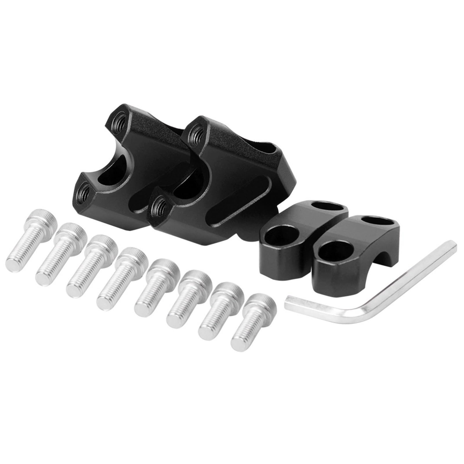 22 mm, universell passend für MSX125 modifizierte Motorrad-Wasserhahn-Lenker, Erhöhung der hinteren Erhöhungscode, Lenker-Basiscode (schwarz) von SZKIRNO