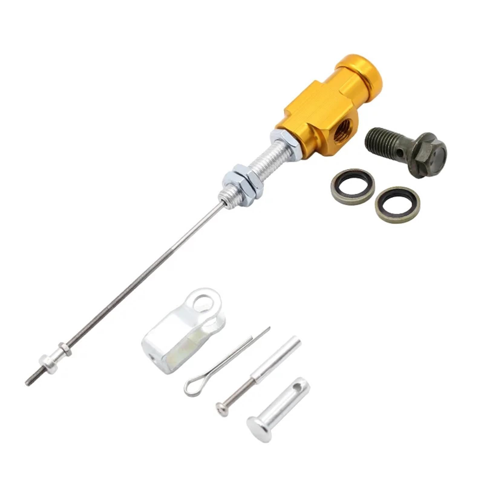 Hydraulische Kupplungen, Motorrad, hydraulische Kupplung, leistungsstark, Hauptbremszylinder-Stangensystem, universelle effiziente Transferpumpe (Gold) von SZKIRNO