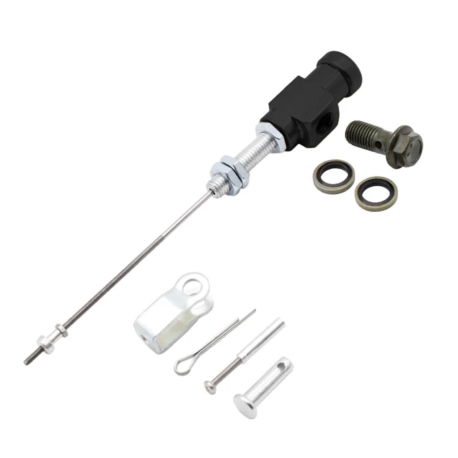 Hydraulische Kupplungen Motorrad Hydraulische Kupplung Leistung Bremse Hauptzylinder Stangensystem Universal Effiziente Umfüllpumpe (Schwarz) von SZKIRNO