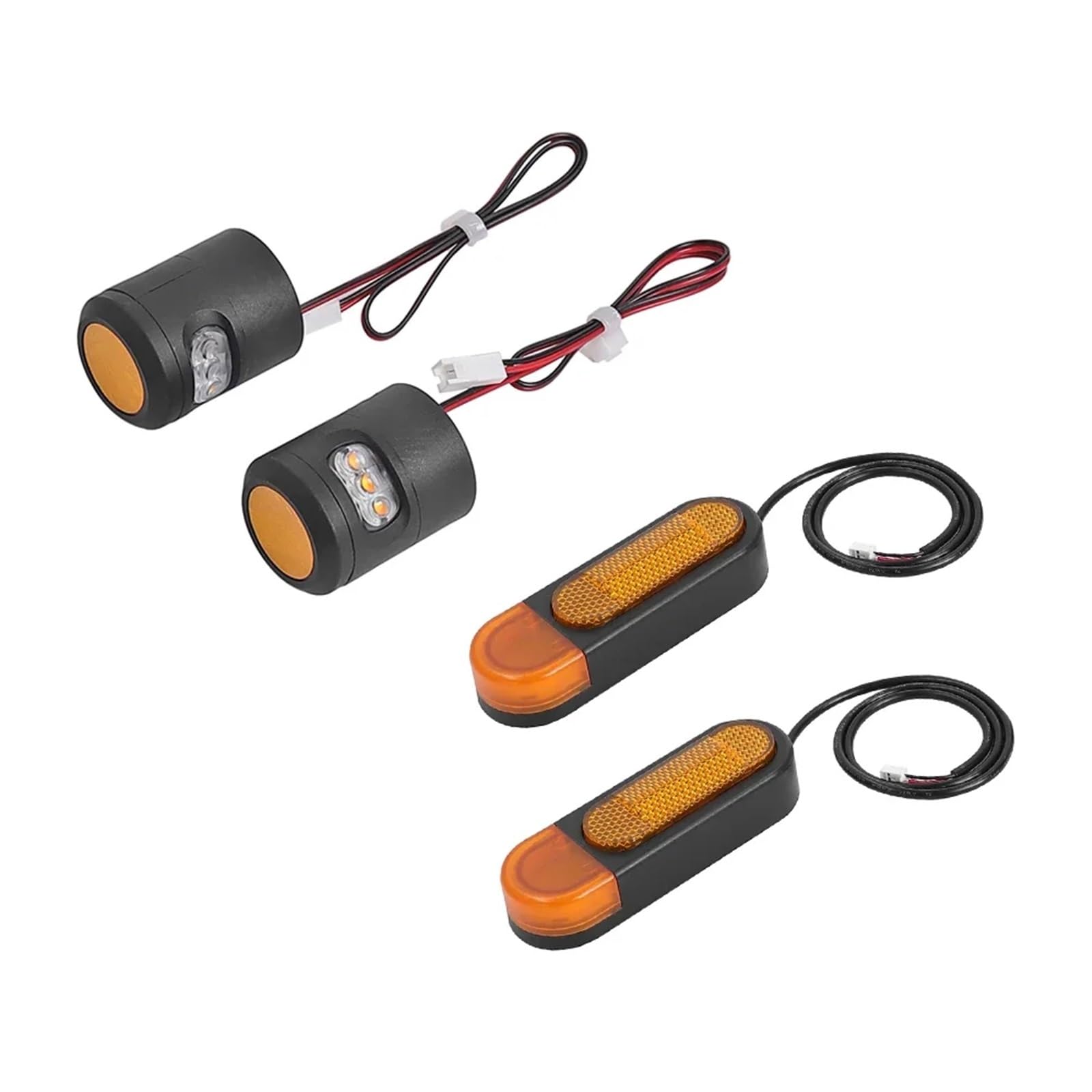 SZKIRNO LED-Blinker für Lenker links und rechts, passend für Elektroroller, reflektierender Riemen, Dekoration, Nachtzubehör (1 Set) von SZKIRNO