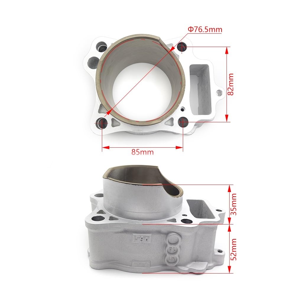 Motocross Motor Teile Luft Zylinder Block for CRF250R 2010-2017 Motorrad Zubehör Zylinderkopf Standard 77mm Motocross Motor Teile Luft Zylinder Block for CRF250R 2010-2017 Motorrad Zubehör Zylinderkopf Standard 77mm von SZLAHLZR