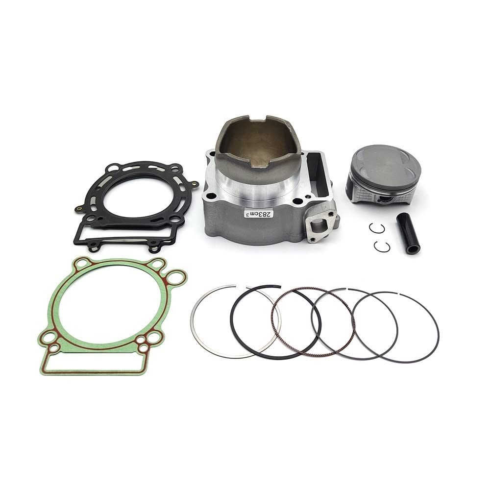 NC300S Zylinder Kit Motorrad Motor Teile Luft Zylinder Block & Kolben Ring Pin & Kopf Basis Dichtung Set for 300CC(Full Set) von SZLAHLZR