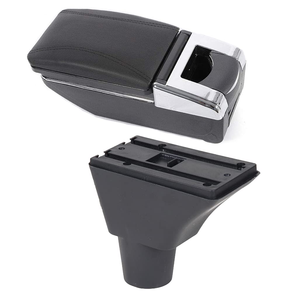 SZSS-CAR Aufbewahrungsbox für Auto-Mittelkonsole aus Leder, kompatibel mit Citroen C3 C4 von SZSS-CAR