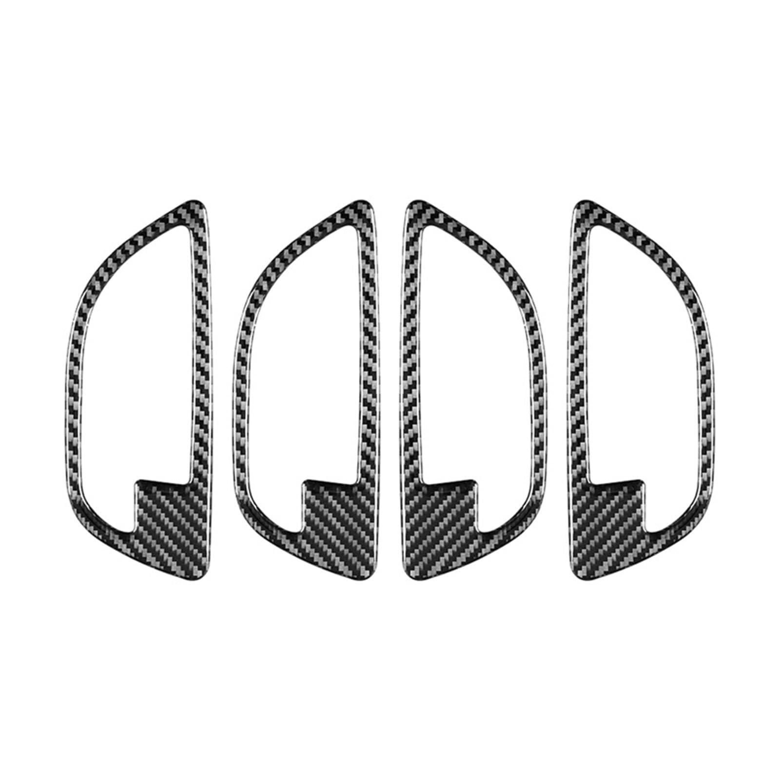 SZTMYVUW Kompatibel Mit 5er F10 2011–2017, Zubehör, Carbonfaser, Innenausstattung, Auto-Innentürgriff, Dekorativer Rahmen, Verkleidungsaufkleber Reparaturaufkleber(Black) von SZTMYVUW