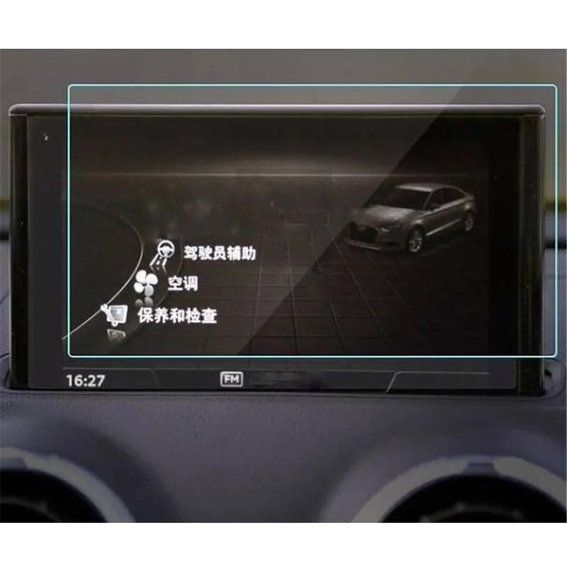 SZTMYVUW Kompatibel Mit A3 8V 2012 2013 2014 2015 2016 2017 2018 2019 2020 Navigation GPS Displayschutzfolie Aus Gehärtetem Glas Autozubehör Autoinnenraum von SZTMYVUW