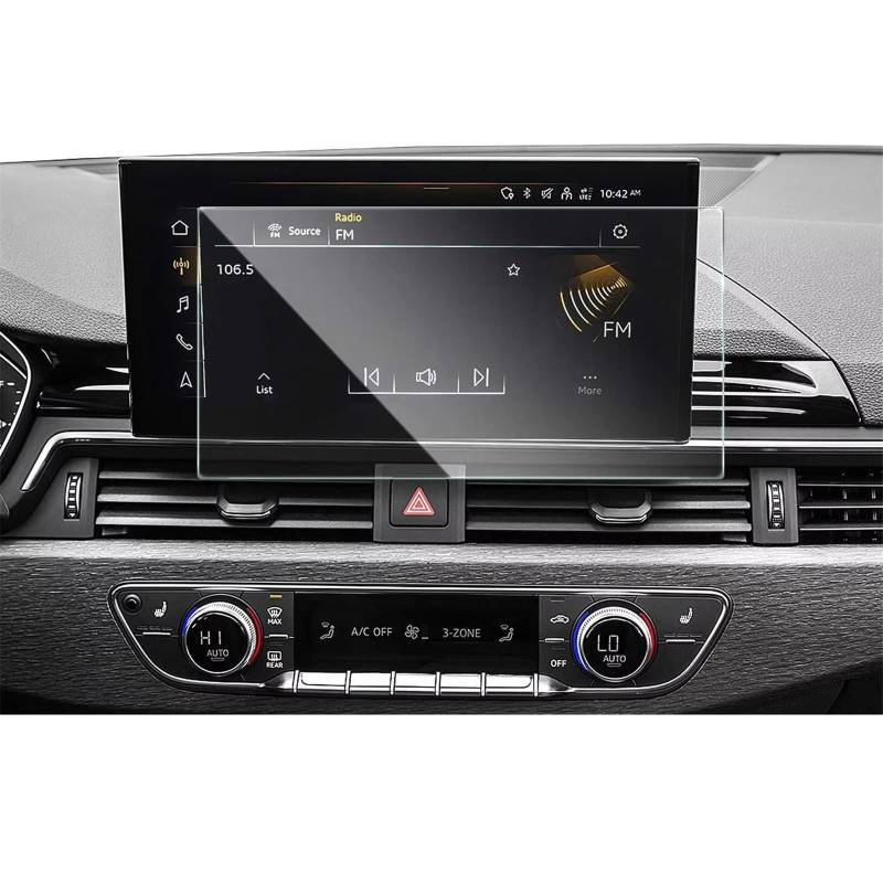 SZTMYVUW Kompatibel Mit A5 2021 2022 2023 10,1 Zoll-LCD-Autoradio GPS-Navigation Innenzubehör Displayschutzfolie Aus Gehärtetem Glas Autoinnenraum von SZTMYVUW