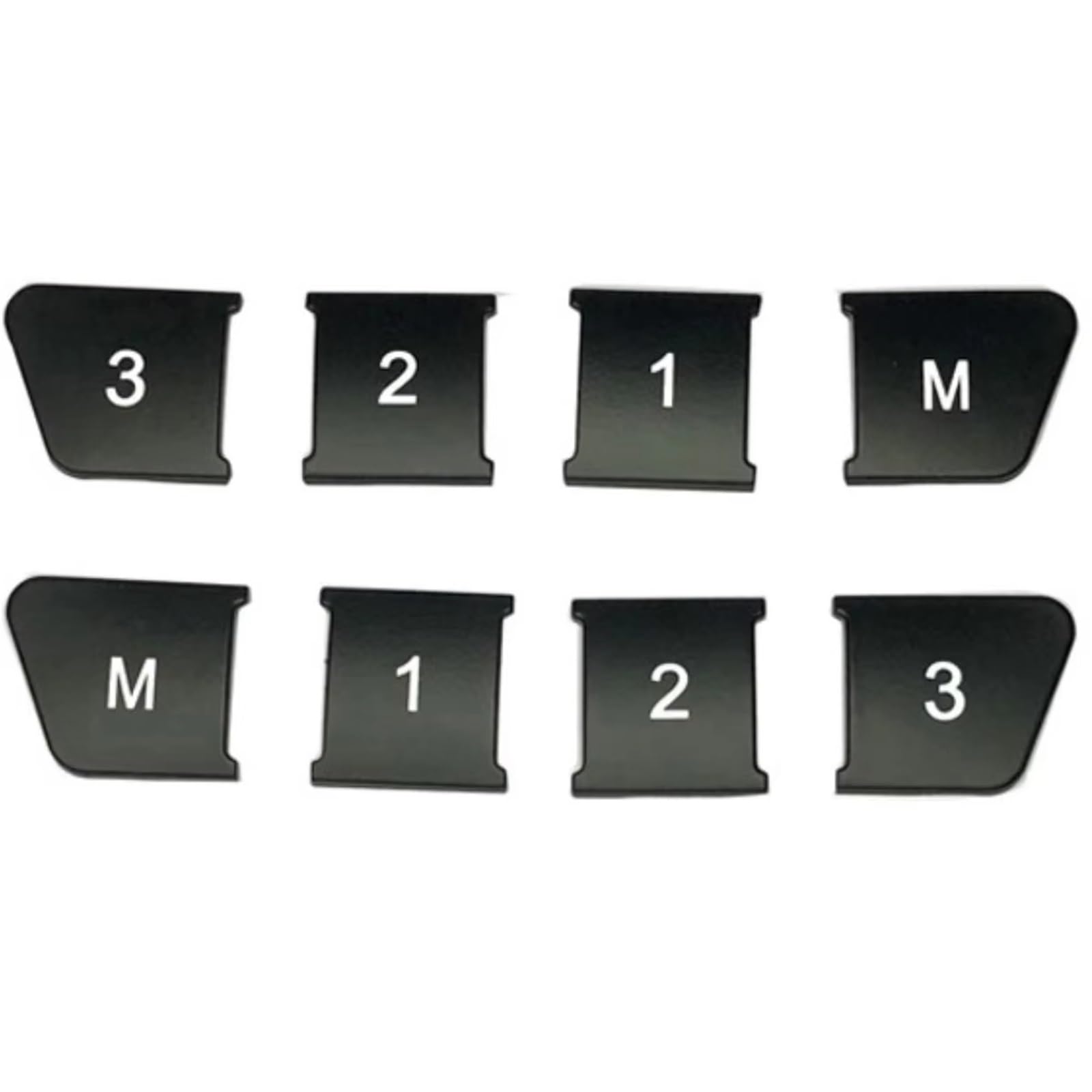 SZTMYVUW Kompatibel Mit Benz ABCE-Klasse GLA Für CLA GLK GLE CLS ML GL W204 W212 Autositz-Einstelltasten Memory 1 2 3 M Dekoration Sitckers Reparaturaufkleber(Black) von SZTMYVUW
