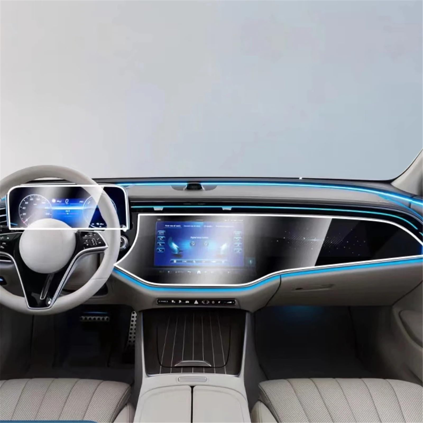 SZTMYVUW Kompatibel Mit Benz Für E-CALSS 2024, Autoradio, GPS-Navigation Und Armaturenbrett, TPU-Bildschirmschutzfolie Autoinnenraum SZTMYVUW Kompatibel Mit Benz Für E-CALSS 2024, Autoradio, GPS-Navigation Und Armaturenbrett, TPU-Bildschirmschutzfolie Autoinnenraum von SZTMYVUW