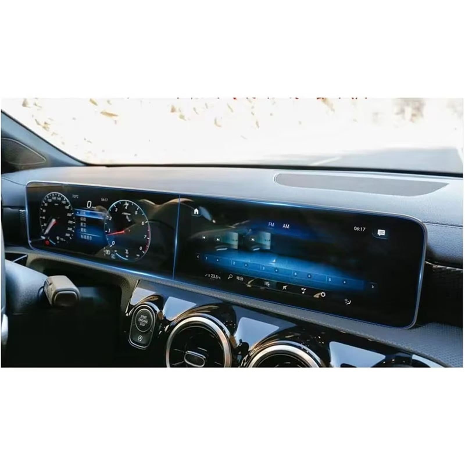 SZTMYVUW Kompatibel Mit Benz Für GLB Infotainment-GPS-Navigationsanzeige Und Instrumentenschutzaufkleber, Displayschutzfolie Aus Gehärtetem Glas Autoinnenraum SZTMYVUW Kompatibel Mit Benz Für GLB Infotainment-GPS-Navigationsanzeige Und Instrumentenschutzaufkleber, Displayschutzfolie Aus Gehärtetem Glas Autoinnenraum von SZTMYVUW