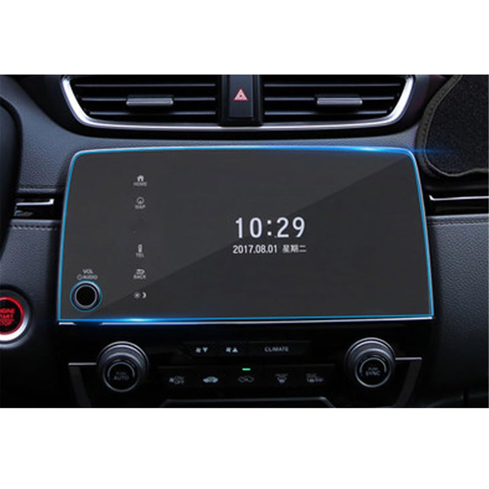 SZTMYVUW Kompatibel Mit CR-V Für CRV 2017 2018 2019 Displayschutzfolie Aus Gehärtetem Glas Für Die Autonavigation, Touchscreen-Bildschirmfolie, 5/7 Zoll Autoinnenraum(7 inch) von SZTMYVUW