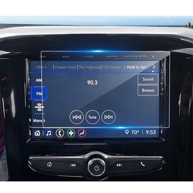 SZTMYVUW Kompatibel Mit Chevrolet Für Traverse 2018 2019 2020 2021 2022 2023 8 Zoll 7 Zoll Auto-GPS-Navigationsbildschirm-Filmschutz Aus Gehärtetem Glas Autoinnenraum(7INCH GPS) von SZTMYVUW