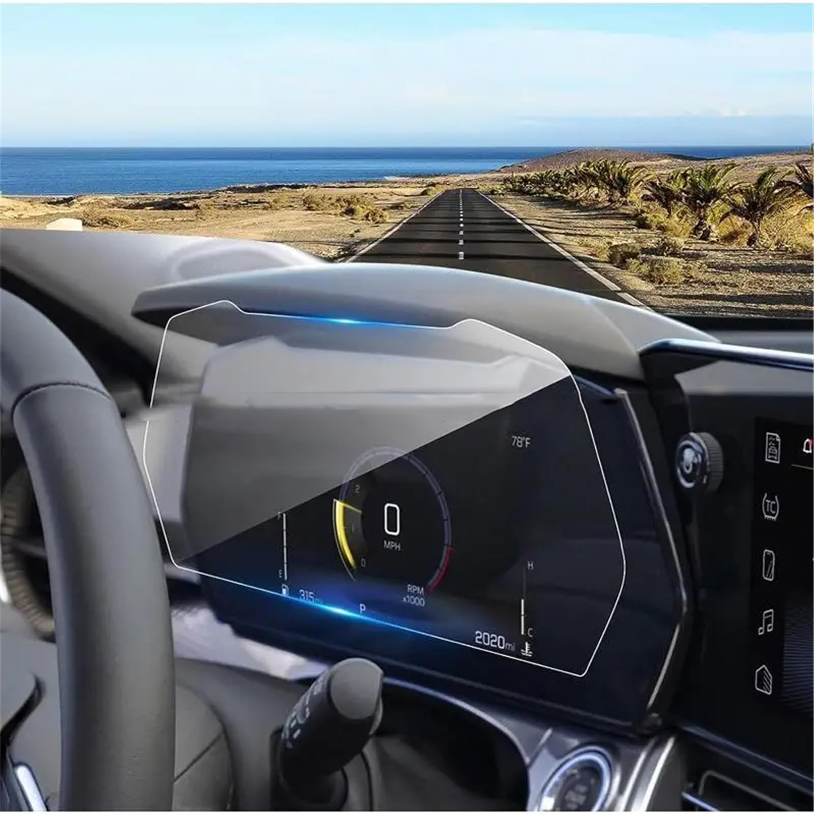 SZTMYVUW Kompatibel Mit Chevrolet Für Trax LT 2RS Für ACTIV 2024 11-Zoll-Auto-Infotainment-Radio GPS-Navigation Displayschutzfolie Aus Gehärtetem Glas Autoinnenraum(for Instrument) von SZTMYVUW