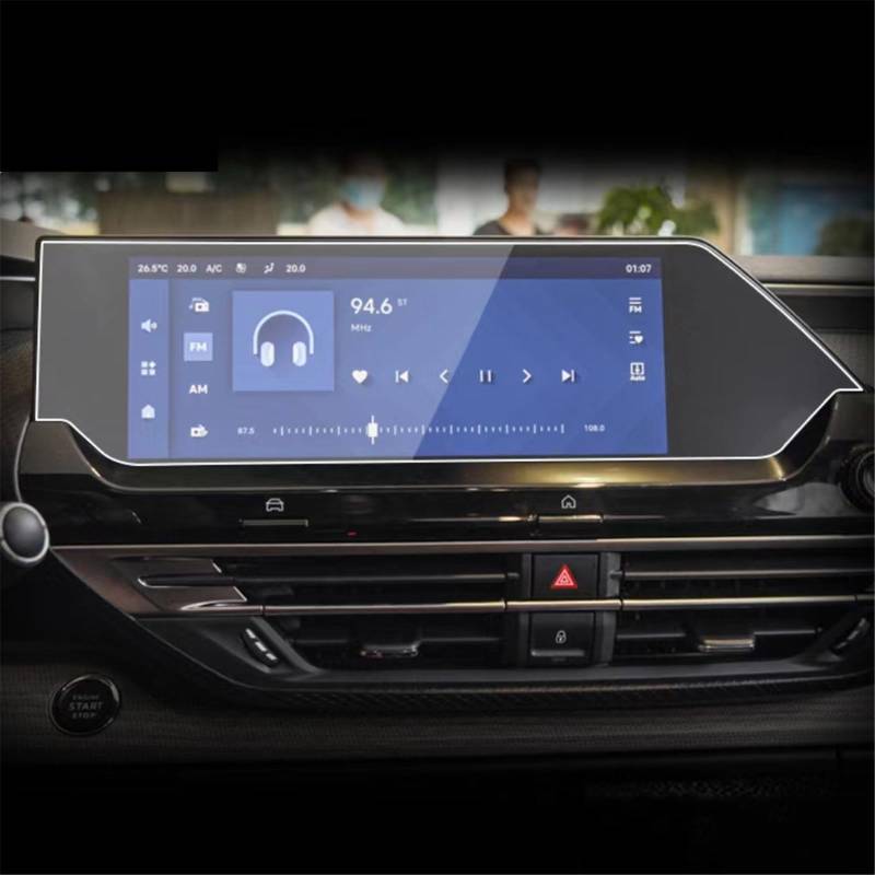 SZTMYVUW Kompatibel Mit Citroen Für C5X C5 X 2021 2022 LCD-Autoradio GPS-Navigation Displayschutzfolie Aus Gehärtetem Glas Autoinnenraum(10inch GPS) von SZTMYVUW