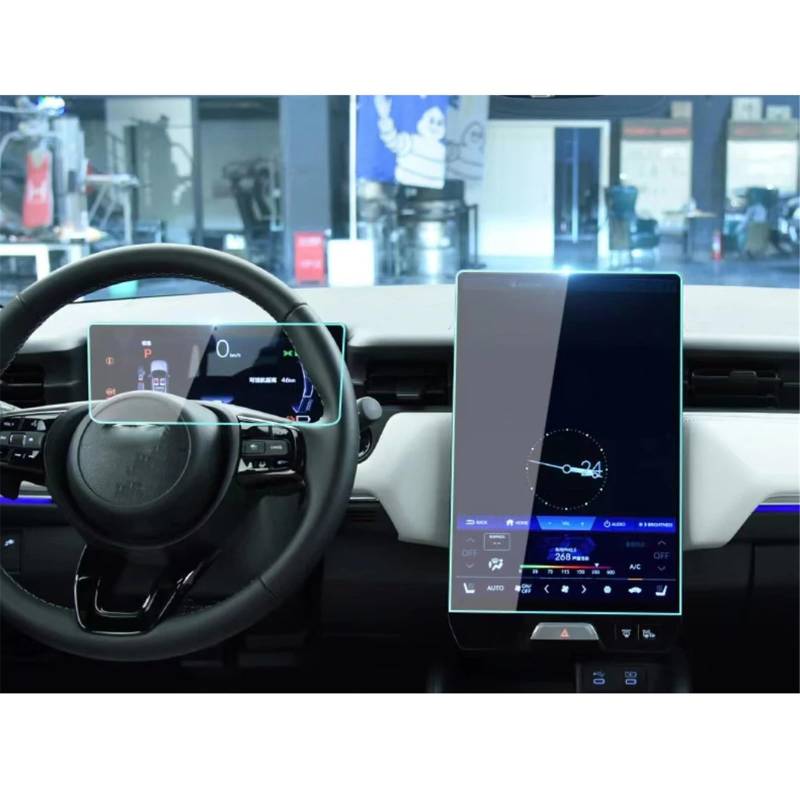 SZTMYVUW Kompatibel Mit ENS1 2022-2023 LCD-Autoradio-GPS-Navigation, Gehärtetes Glas Und Armaturenbrett-Bildschirmschutzfolie Autoinnenraum(Dashboard and GPS) von SZTMYVUW
