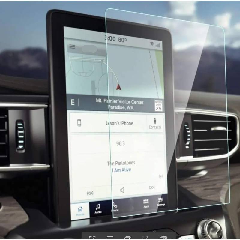 SZTMYVUW Kompatibel Mit Ford Für Explorer 2020 2021 2022 2023 Autonavigation 10,1-Zoll-Displayschutzfolie Autoinnenausstattung PET-Film Autoinnenraum von SZTMYVUW