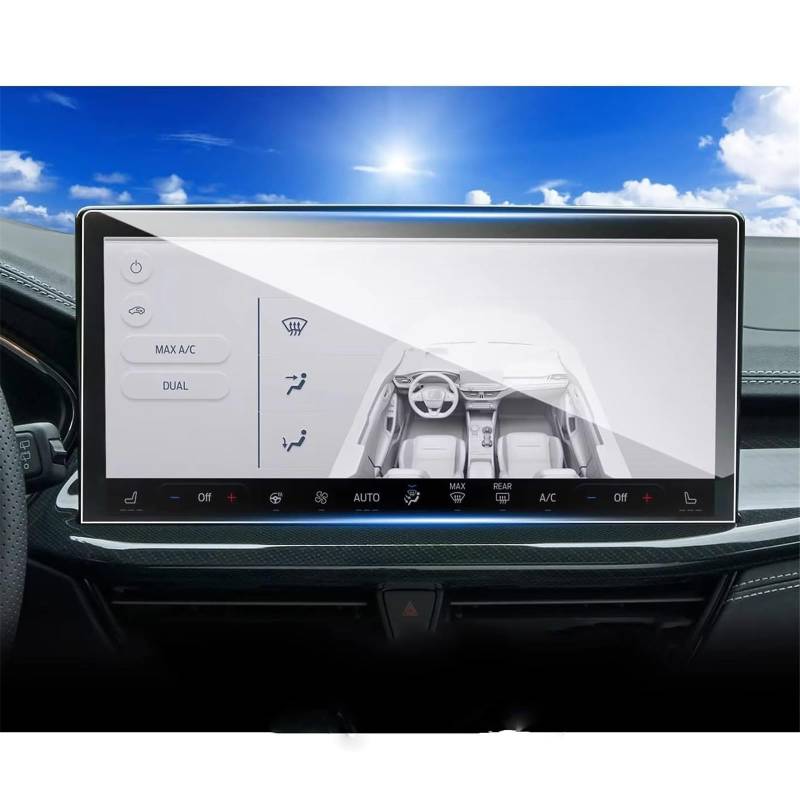 SZTMYVUW Kompatibel Mit Ford Für Focus MK4 2022 2023 13,2 Zoll Autoradio GPS-Navigation Innenzubehör 2 STÜCKE PET-Displayschutzfolie Autoinnenraum von SZTMYVUW