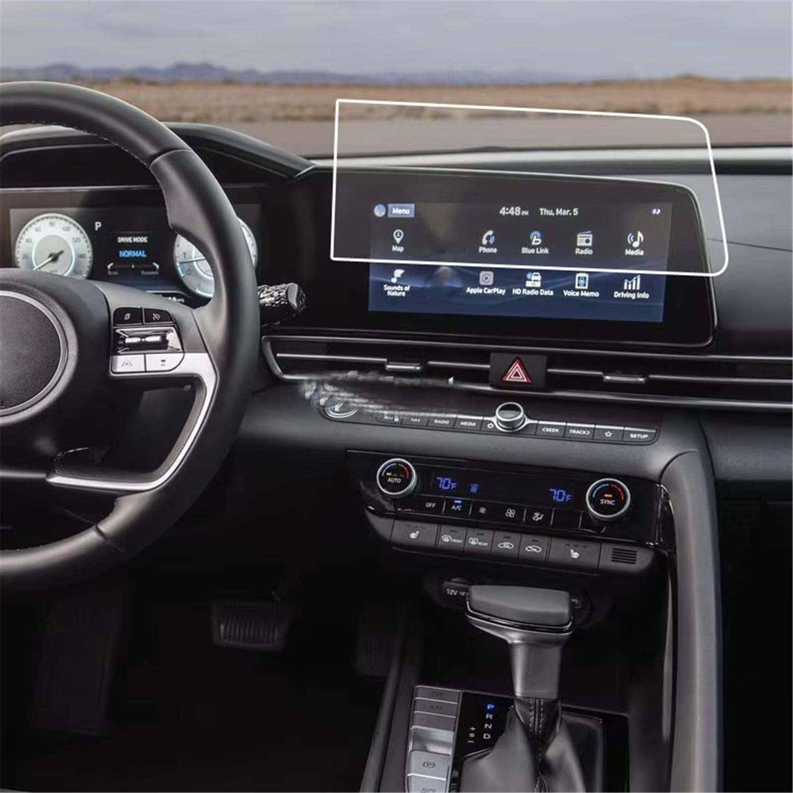 SZTMYVUW Kompatibel Mit Hyundai Für Elantra CN7 2021, Auto-GPS-Navigationsfolie, LCD-Bildschirm, Kratzschutzfolie, Zubehör, Schutzfolie Aus Gehärtetem Glas Autoinnenraum SZTMYVUW Kompatibel Mit Hyundai Für Elantra CN7 2021, Auto-GPS-Navigationsfolie, LCD-Bildschirm, Kratzschutzfolie, Zubehör, Schutzfolie Aus Gehärtetem Glas Autoinnenraum von SZTMYVUW