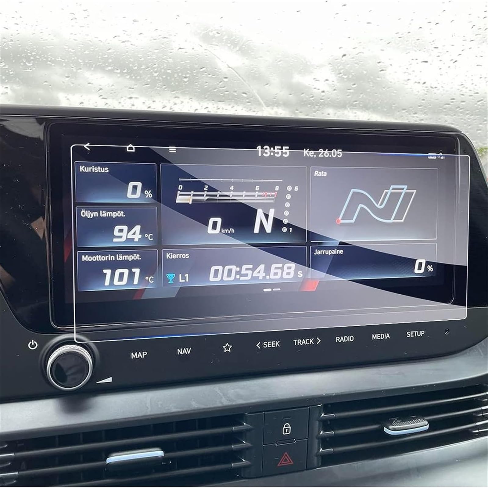 SZTMYVUW Kompatibel Mit Hyundai Für I20 N Line Für Active 2021 2022 2023 10,25 Zoll LCD-GPS-Navigationsschutz Aus Gehärtetem Glas Autoinnenraum(GPS) von SZTMYVUW