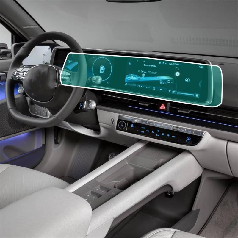 SZTMYVUW Kompatibel Mit Hyundai Für Ioniq 6 2022 2023 Auto-GPS-Navigationsbildschirm TPU-Schutzfolie Anti-Kratz-Folienzubehör Autoinnenraum von SZTMYVUW
