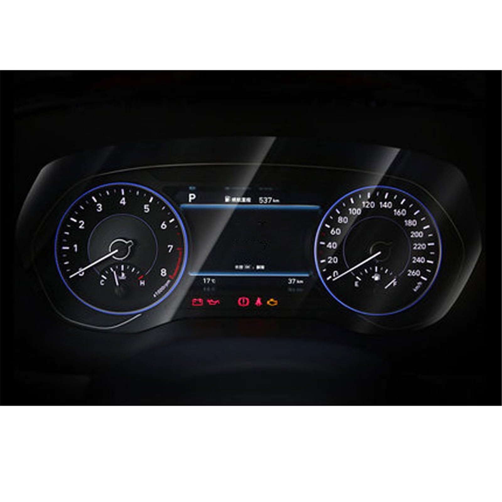 SZTMYVUW Kompatibel Mit Hyundai Für Palisade 10,25 Zoll Auto-GPS-Navigation 2020 2021 Jahr Bildschirm Aus Gehärtetem Glas Stahl Schutzfolie Autoinnenraum(Instrument) von SZTMYVUW
