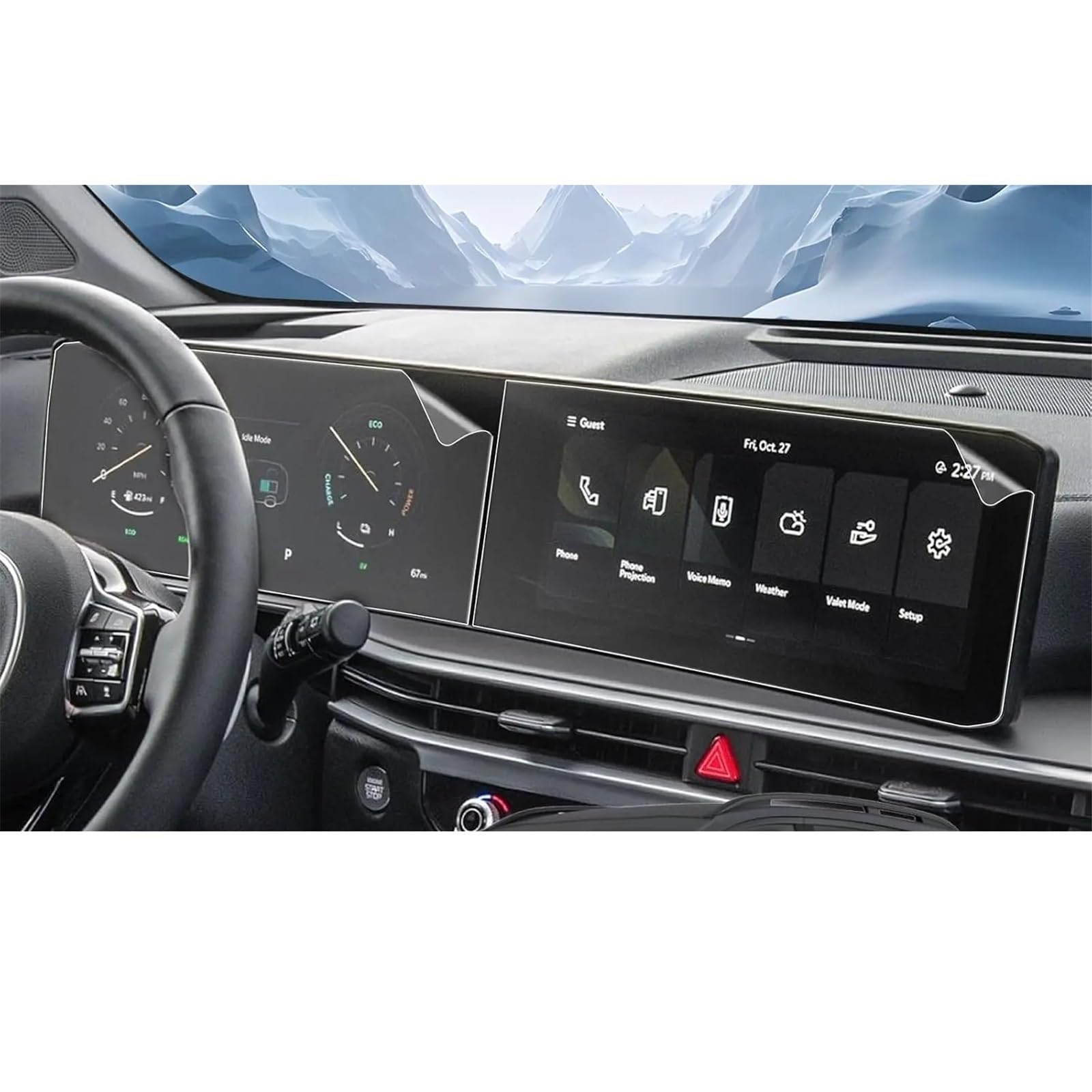 SZTMYVUW Kompatibel Mit Kia Für Sorento 2024 2025, 12,3 Zoll Auto-LCD-GPS-Navigation, Gehärtetes Glas Und Armaturenbrett-Bildschirmschutzfolie Autoinnenraum SZTMYVUW Kompatibel Mit Kia Für Sorento 2024 2025, 12,3 Zoll Auto-LCD-GPS-Navigation, Gehärtetes Glas Und Armaturenbrett-Bildschirmschutzfolie Autoinnenraum von SZTMYVUW