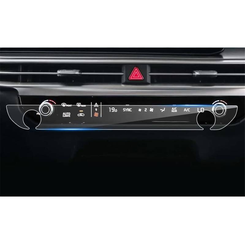 SZTMYVUW Kompatibel Mit Kia Für Sorento 2024 2025 Auto-AC-Panel-Displayschutzfolie Zubehör Nano-Displayschutzfolie Autoinnenraum von SZTMYVUW