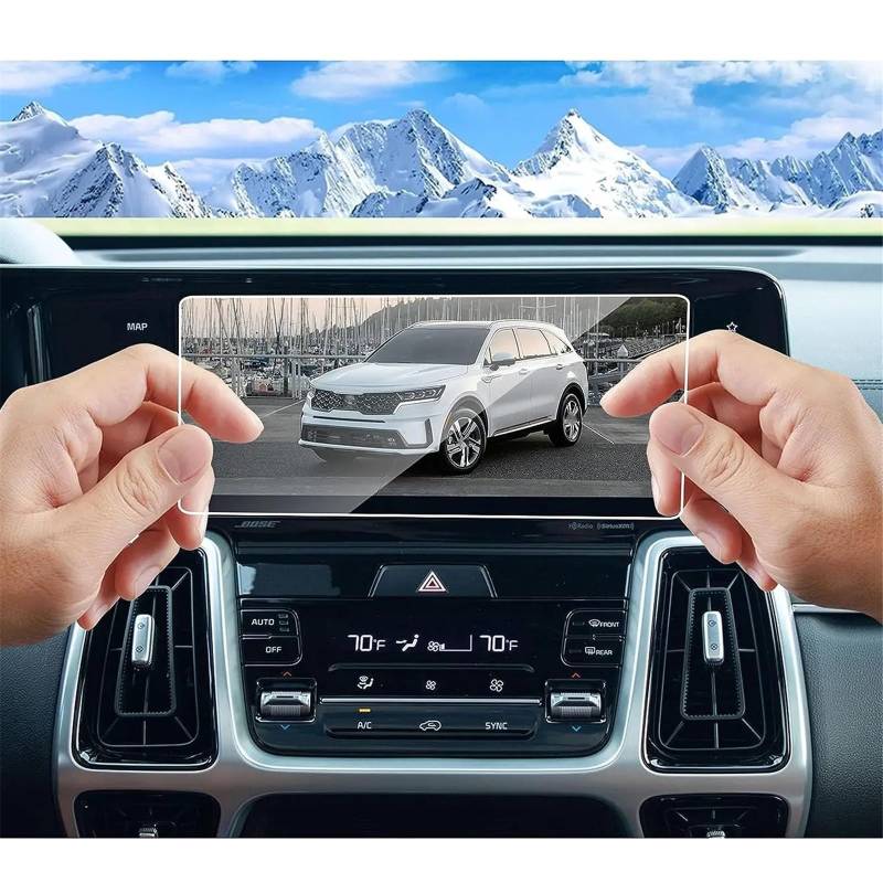 SZTMYVUW Kompatibel Mit Kia Für Sorento Für SX Für Prestige S EX X-Line 10,25 Zoll Auto-GPS-Navigation Touchscreen-Schutzfolie Aus Gehärtetem Glas Autoinnenraum von SZTMYVUW