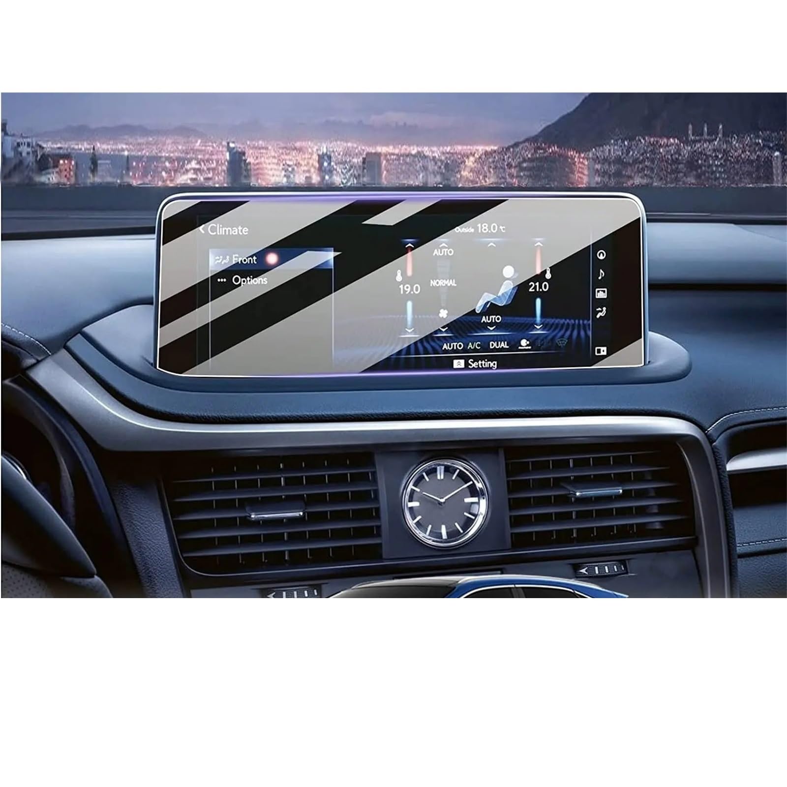 SZTMYVUW Kompatibel Mit Lexus RX350 RX450 2020 2021 2022 LCD-Autoradio GPS-Navigation Innenzubehör Displayschutzfolie Aus Gehärtetem Glas Autoinnenraum(12.3 Inch) von SZTMYVUW