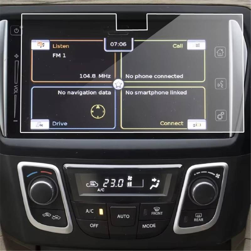 SZTMYVUW Kompatibel Mit Maruti Für Suzuki Für Ciaz 2019 2020, Autoradio, GPS, Auto-Bildschirmaufkleber, Autozubehör, Schutzfolie Aus Gehärtetem Glas Autoinnenraum von SZTMYVUW