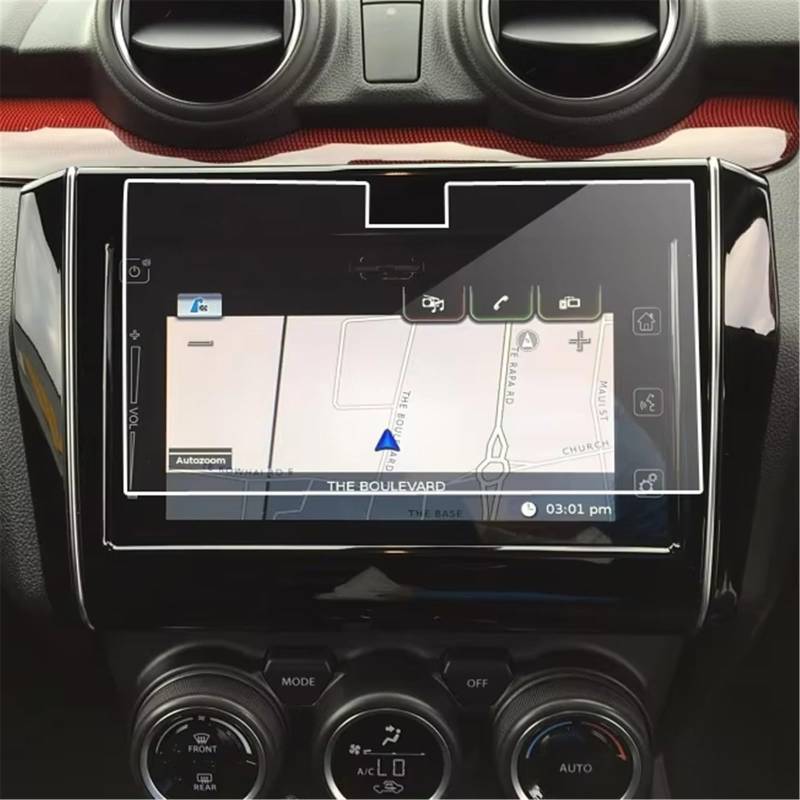 SZTMYVUW Kompatibel Mit Maruti Für Suzuki Für Swift 2019 2020 Autoradio GPS Auto-Bildschirmaufkleber Autozubehör Schutzfolie Aus Gehärtetem Glas Autoinnenraum von SZTMYVUW
