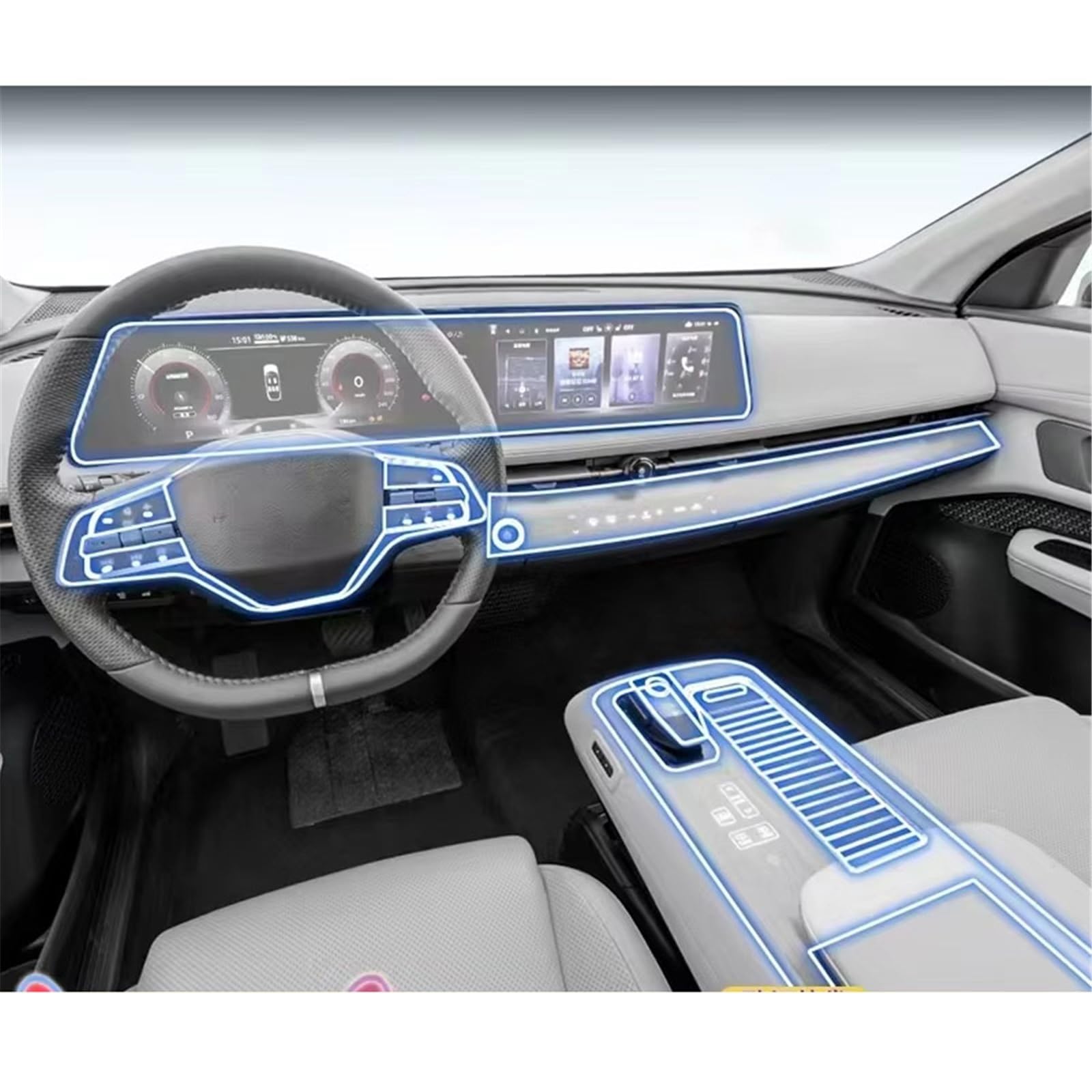 SZTMYVUW Kompatibel Mit Nissan Für Ariya 2021 2022 2023, Transparente TPU-Schutzfolie Für Die Mittelkonsole des Fahrzeugs, Kratzfestes Folienzubehör Autoinnenraum SZTMYVUW Kompatibel Mit Nissan Für Ariya 2021 2022 2023, Transparente TPU-Schutzfolie Für Die Mittelkonsole des Fahrzeugs, Kratzfestes Folienzubehör Autoinnenraum von SZTMYVUW