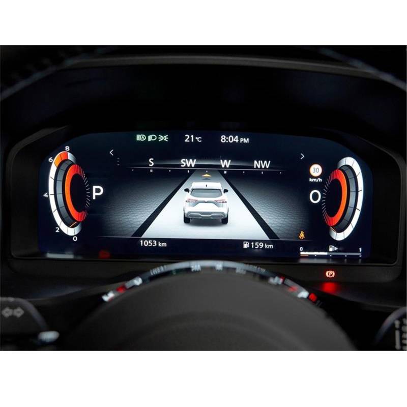 SZTMYVUW Kompatibel Mit Nissan Für Qashqai J12 III Für E-Power 2023 12,3 Zoll Infotainment-Auto-GPS-Navigationsradio-Bildschirm Auto-Schutzglas Autoinnenraum(for Instrument) von SZTMYVUW